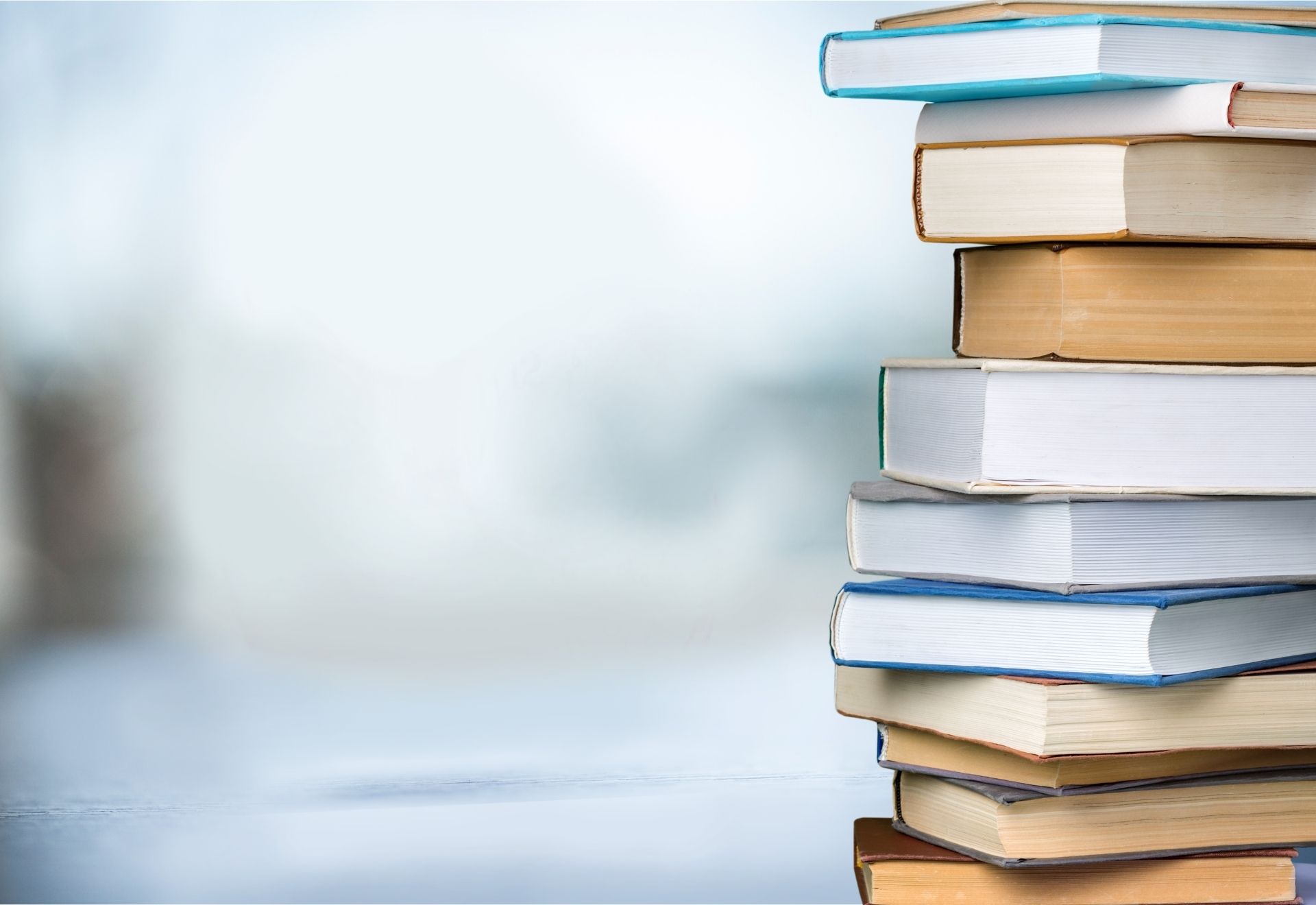 本のある風景